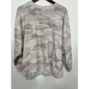 American Eagle Sweatshirt Womens Small S Gray Camouflage Jegging Fit Soft